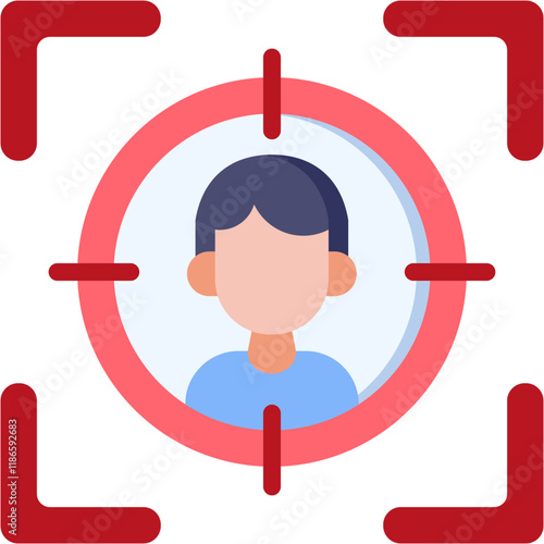 Headhunting flat color icon