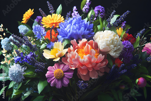 Flower bouquet- AI Generated photo