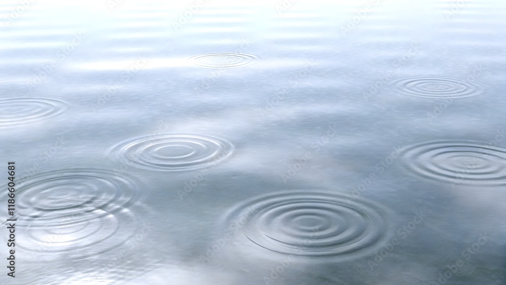 Abstract Water Ripples with Calming Minimalist Overlays Abstract Water Ripples with Calming Minimalist Overlays