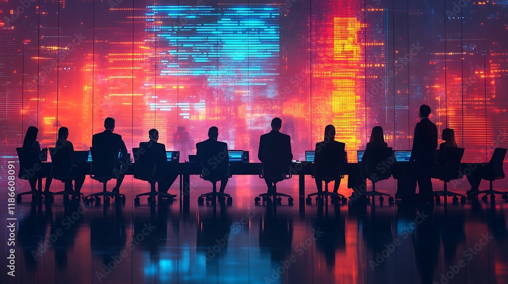 Modern office strategy meeting executive digital presentation overview Modern office strategy meeting executive digital presentation overview