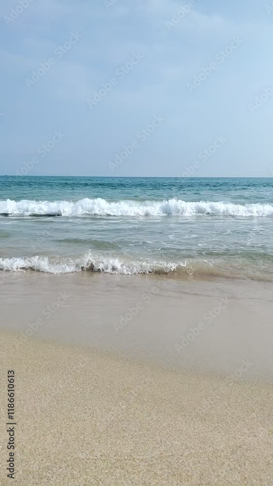 Ocean Waves Rolling onto the Sandy Shore Ocean Waves Rolling onto the Sandy Shore