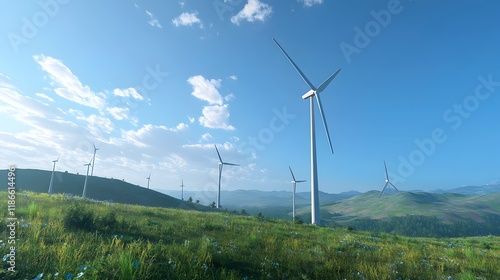 Wind Energy Technology Transforming Open Prairie Land photo