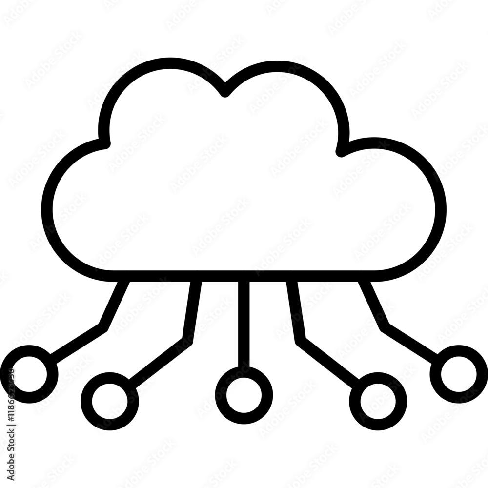 Cloud Computing Icon Cloud Computing Icon