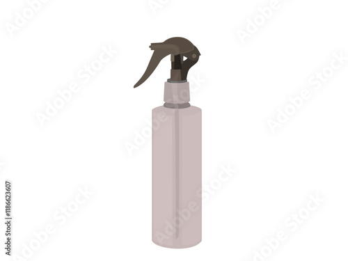 Spray bottle on white background.