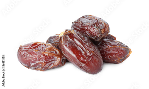 Wallpaper Mural Many tasty dried dates isolated on white Torontodigital.ca
