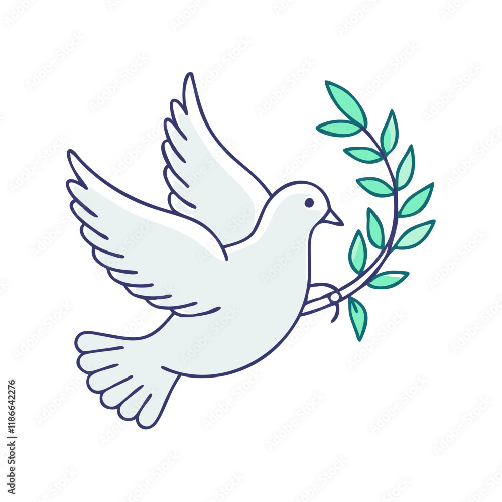 dove with olive branch vector icon, easter vector illustration - simple illustration of dove with olive branch perfect for logos, and easter-themed designs. dove with olive branch vector icon, easter vector illustration - simple illustration of dove with olive branch perfect for logos, and easter-themed designs.