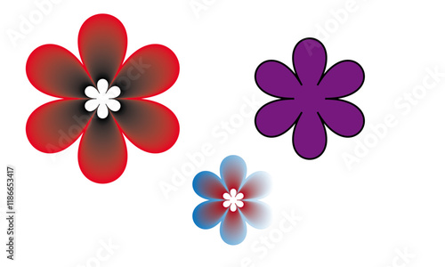 vector flowers abstrak