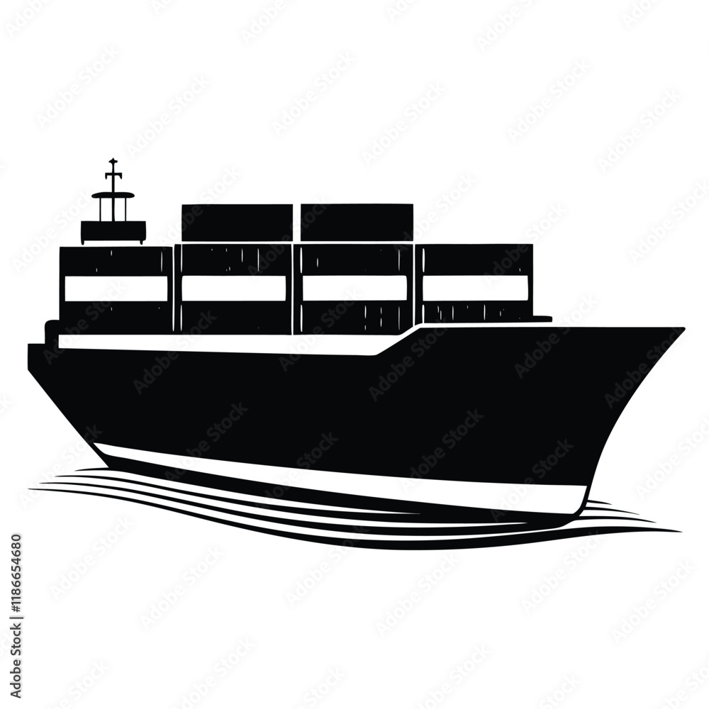 Obraz premium Ship vector file