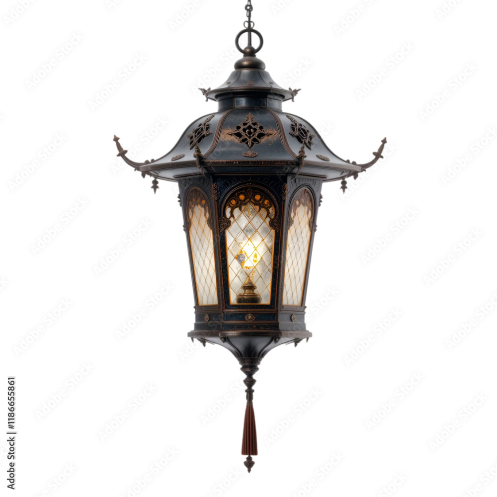 Fototapeta premium An Islamic brown lantern