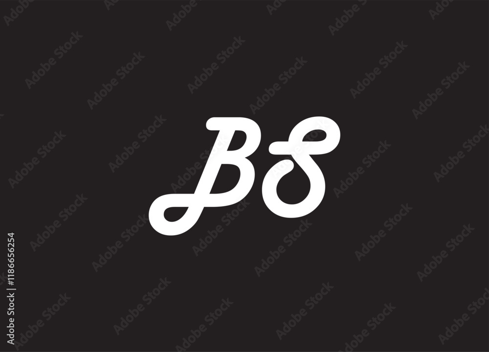 BS letter logo and initial logo design