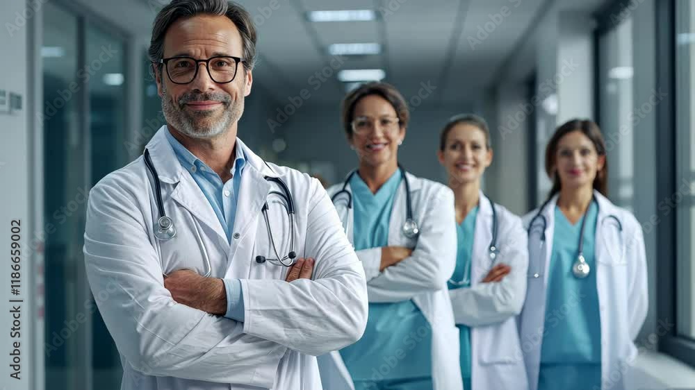 The Doctor with Medical Team The Doctor with Medical Team
