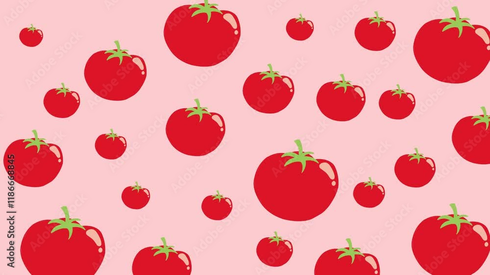 tomato seamless pattern animation. fun animation, background animation tomato seamless pattern animation. fun animation, background animation
