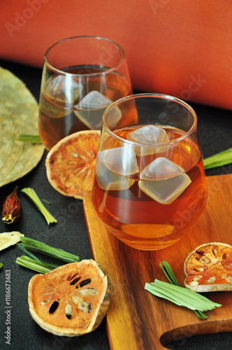 Aromatic Drinks Thai Dried Bael Fruit Tea