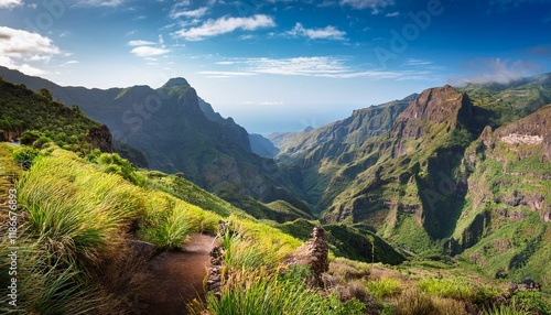 randonnee au cap vert la vallee de ribeira grande santo antao photo