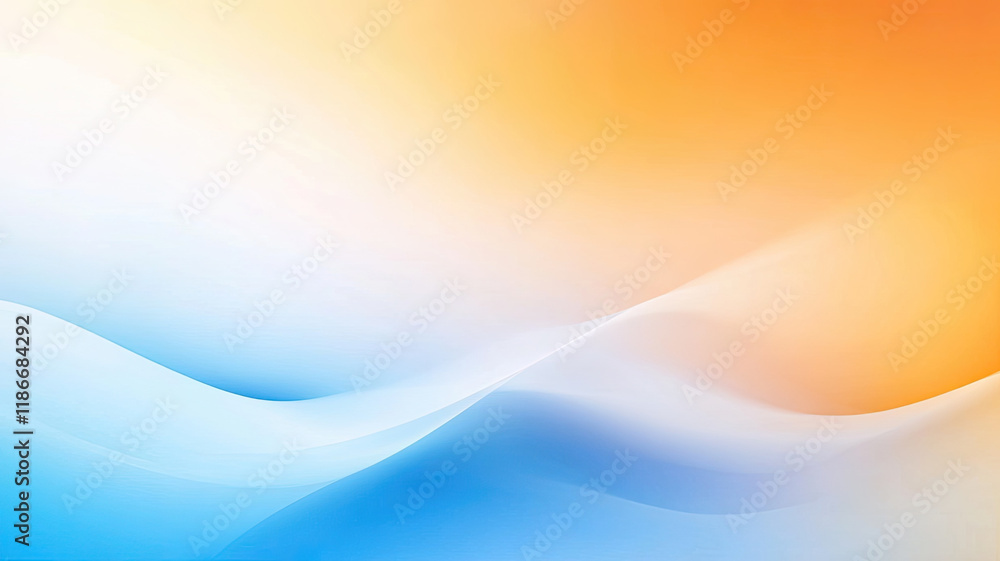 Obraz premium Abstract gradient background with soft orange and blue tones