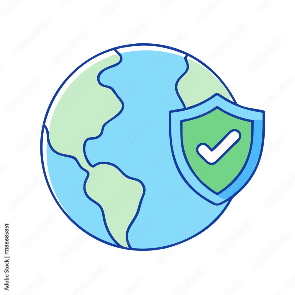 earth with shield vector icon, earth day vector illustration - simple illustration of earth with shield perfect for logos, and earth day-themed designs. earth with shield vector icon, earth day vector illustration - simple illustration of earth with shield perfect for logos, and earth day-themed designs.