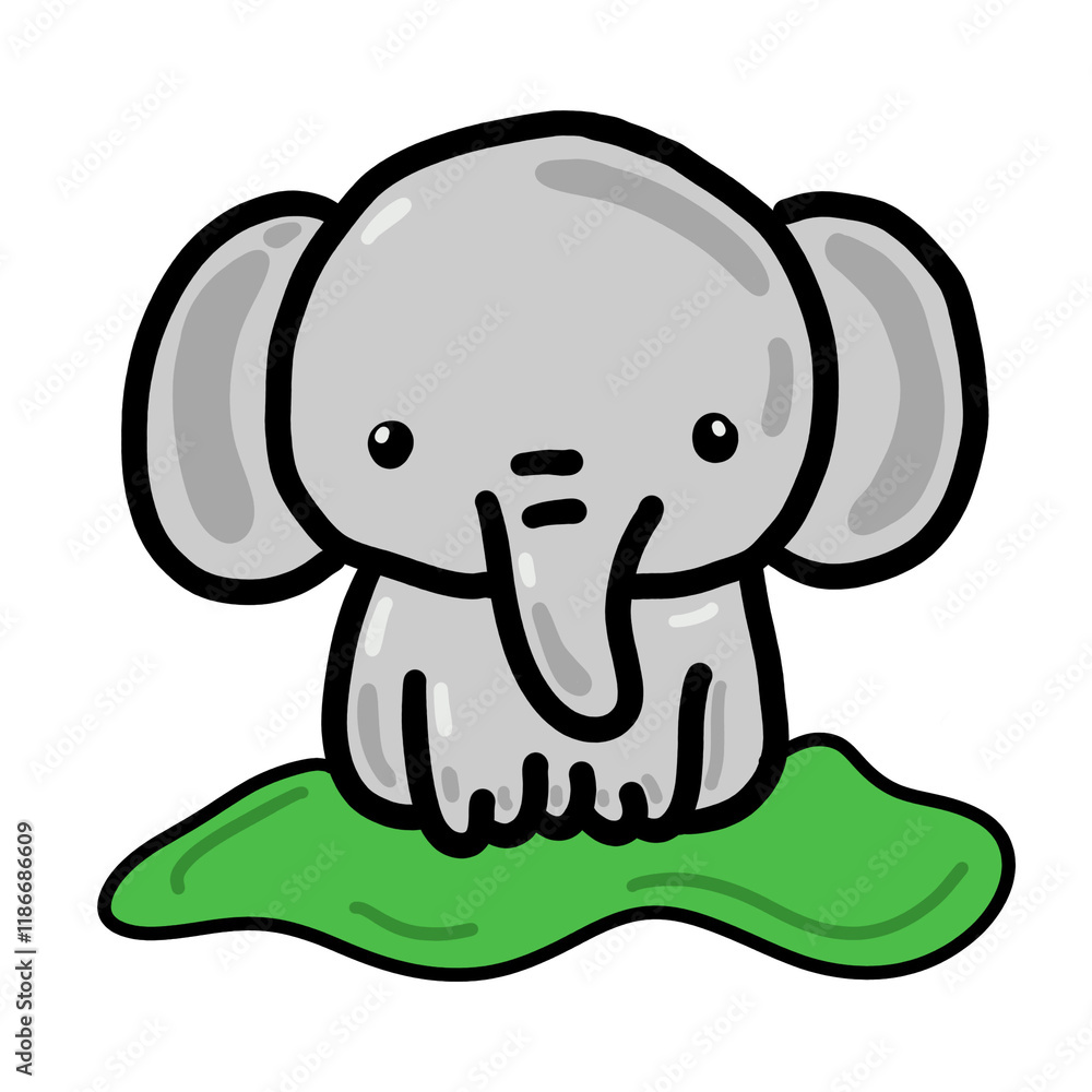 Obraz premium Cute elephant