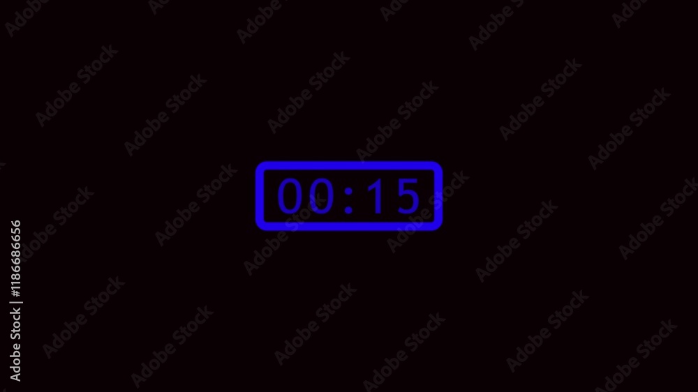 Digital countdown clock timer in 30 seconds to zero second, Minimal countdown timer animation from 30 to 0. Digital countdown clock timer in 30 seconds to zero second, Minimal countdown timer animation from 30 to 0.