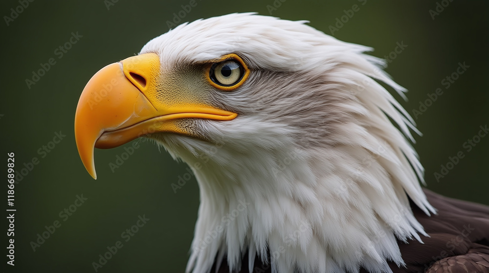 Bald Eagle Bird in Natural Habitat Bald Eagle Bird in Natural Habitat