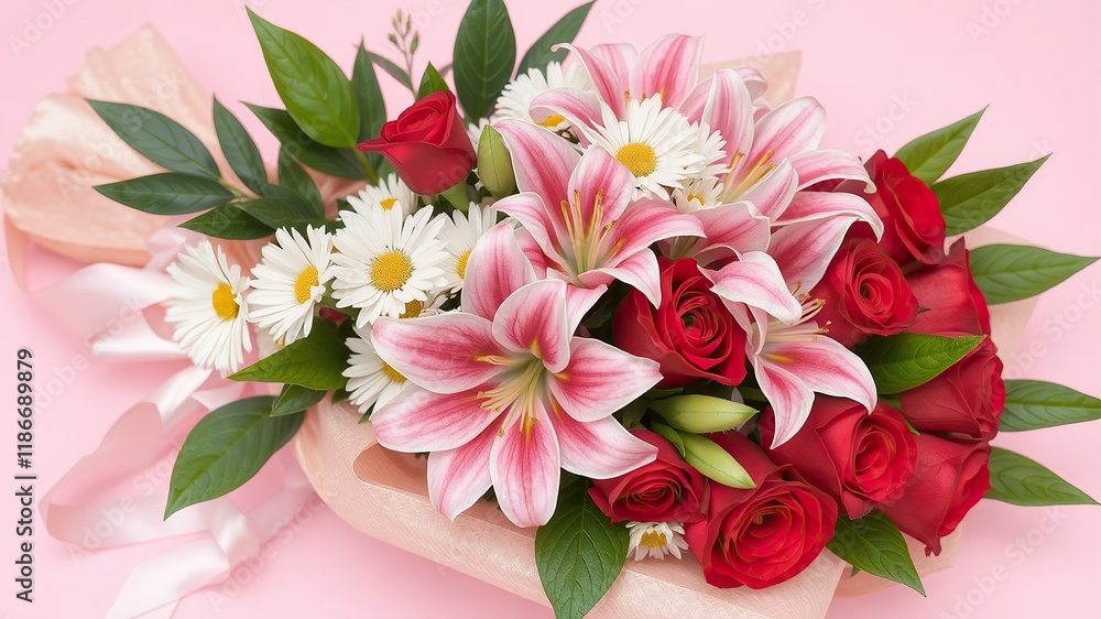 bouquet of pink roses isolated bouquet of pink roses isolated