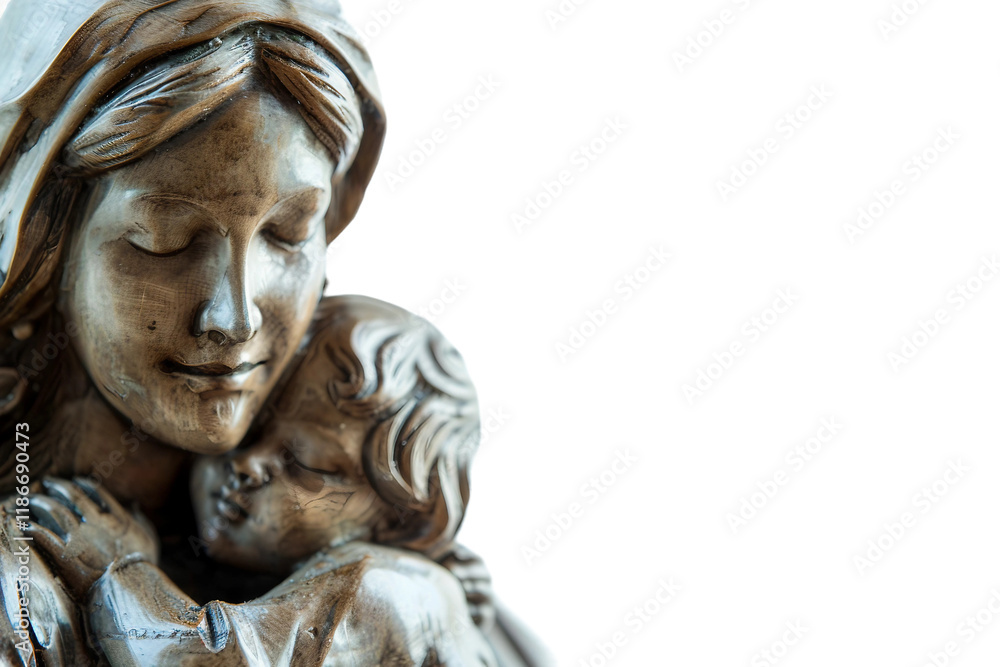 Obraz premium Acknowledging the powerful role of a mothers strength and care isolated on transparent background