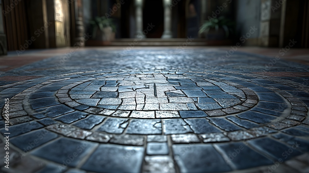 High Quality Photorealistic Mosaic Tile Design in Sharp Focus High Quality Photorealistic Mosaic Tile Design in Sharp Focus