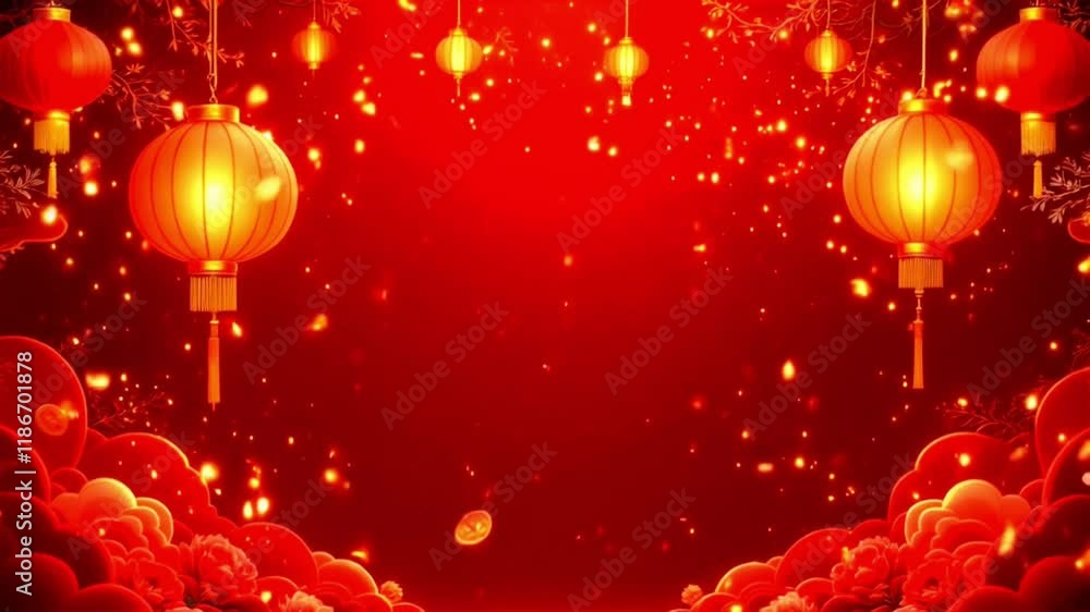 yellow and red lantern. Chinese lanterns during new year festival. Chinese New Year 2025 yellow and red lantern. Chinese lanterns during new year festival. Chinese New Year 2025
