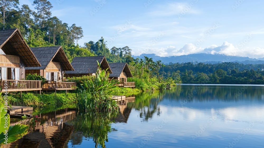 Tranquil Lakeside Cabins Lush Rainforest Escape Serene Vacation Getaway Tranquil Lakeside Cabins Lush Rainforest Escape Serene Vacation Getaway