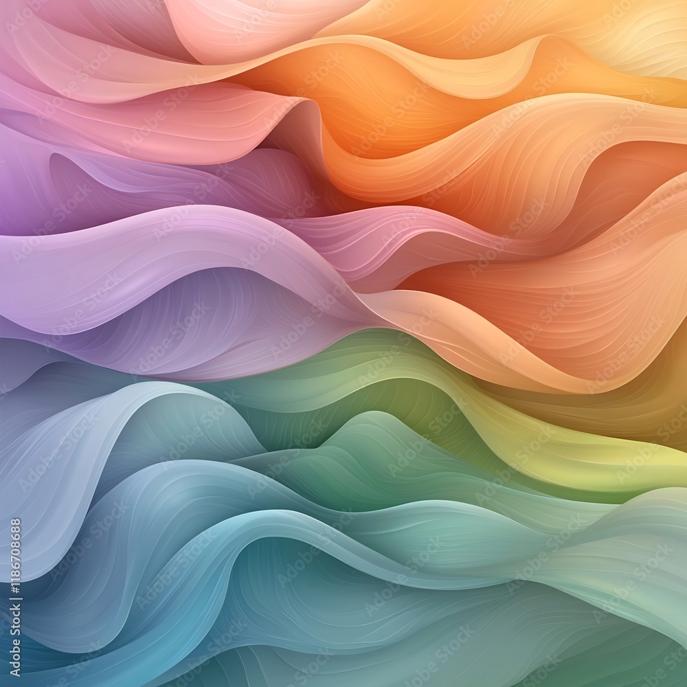 Abstract background featuring flowing iridescent wavy forms in a vibrant color palette of warm vivid tones Intricate digital with a contemporary surrealist aesthetic and an ethereal mesmerizing Abstract background featuring flowing iridescent wavy forms in a vibrant color palette of warm vivid tones Intricate digital with a contemporary surrealist aesthetic and an ethereal mesmerizing