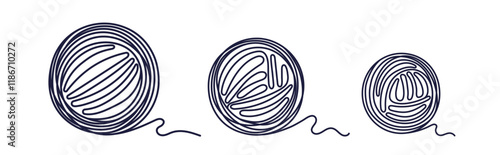 Balls of thread, skein to knit. Art line cashmere