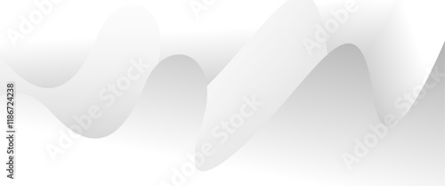 Abstract white fabric with soft wave design