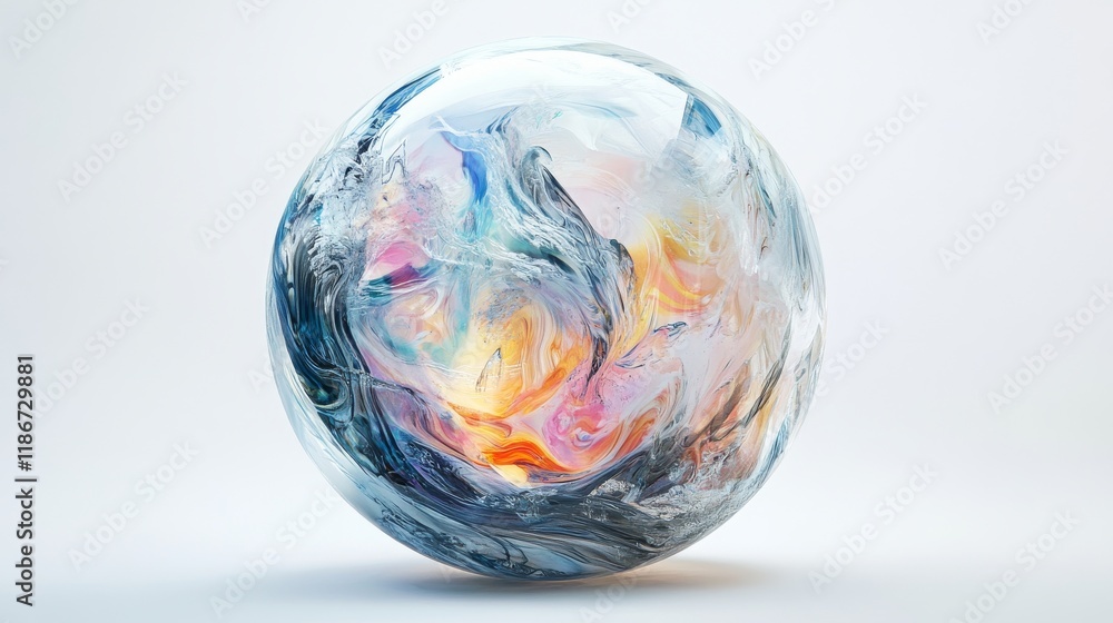 A crystal-clear marble reflecting light, with subtle distortions of the white background visible through its surface. Inside the marble, faint swirling colors add a touch of whimsy. A crystal-clear marble reflecting light, with subtle distortions of the white background visible through its surface. Inside the marble, faint swirling colors add a touch of whimsy.