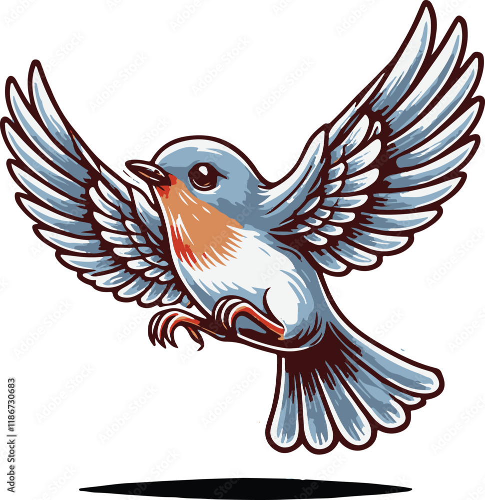 Obraz premium illustration of a bird