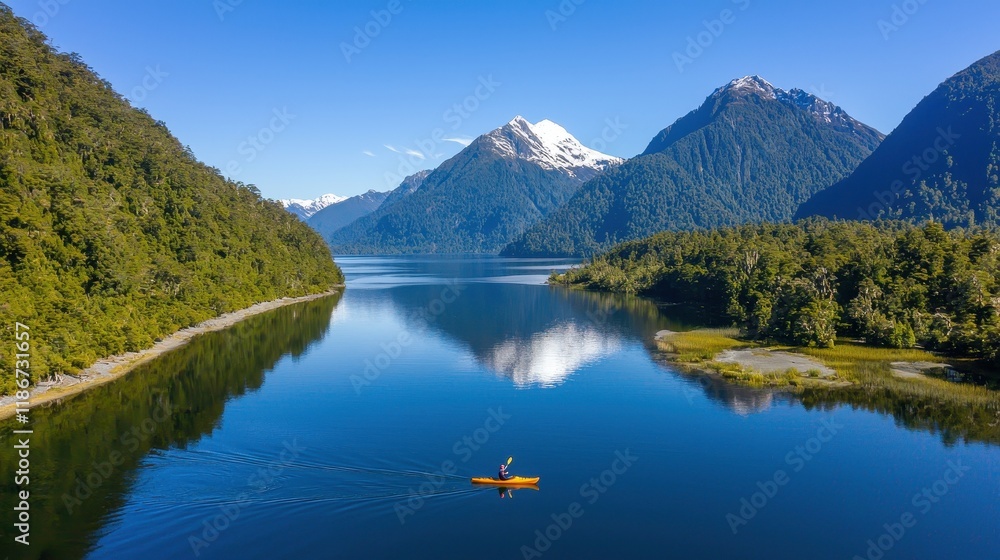 Kayaking Serenity Stunning Mountain Lake Escape Kayaking Serenity Stunning Mountain Lake Escape