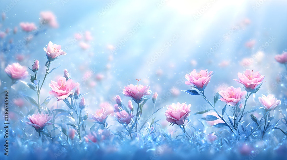 Delicate Pastel Floral Design in High-Quality Photorealistic Style Delicate Pastel Floral Design in High-Quality Photorealistic Style