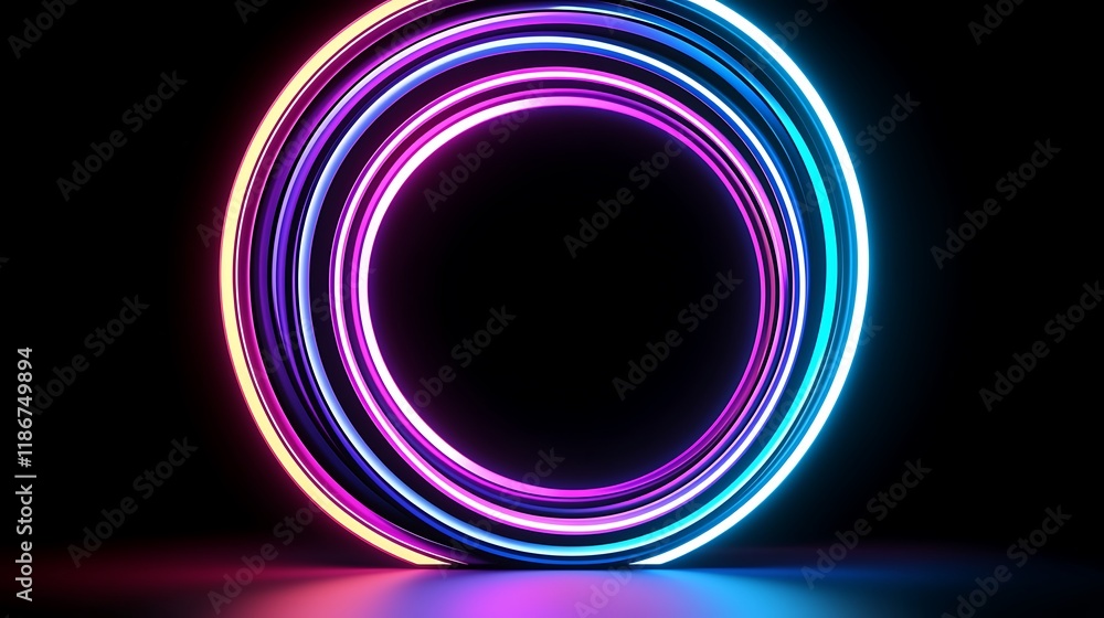 Vibrant Swirling Neon Geometric Matrix with Colorful Lights and Dynamic Patterns Creating an Eye-Catching Visual on a Dark Background Vibrant Swirling Neon Geometric Matrix with Colorful Lights and Dynamic Patterns Creating an Eye-Catching Visual on a Dark Background