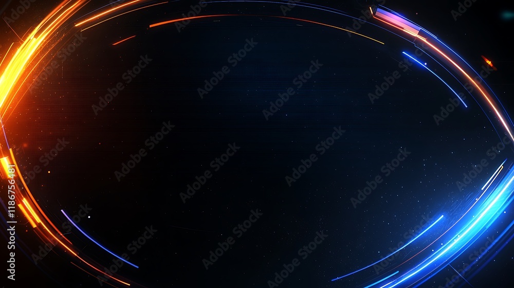 Abstract Digital Background Featuring Vibrant Colors with Dynamic Light Trails on a Dark Surface Ideal for Technology and Futuristic Themes Abstract Digital Background Featuring Vibrant Colors with Dynamic Light Trails on a Dark Surface Ideal for Technology and Futuristic Themes