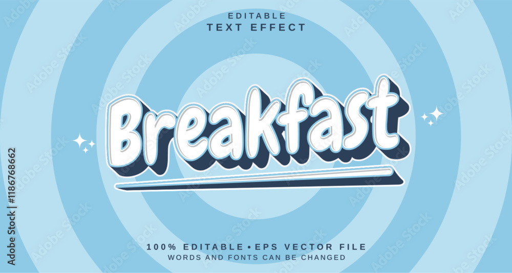 Editable text style effect - Breakfast text style theme. Editable text style effect - Breakfast text style theme.