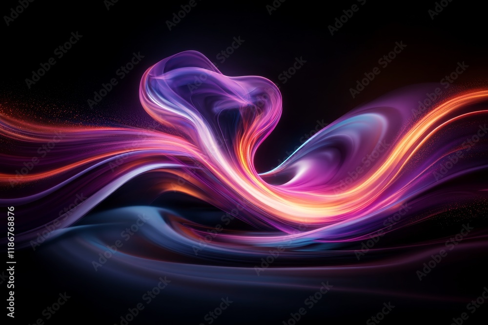 Obraz premium A dynamic 3D illustration of a supernova explosion, with vibrant energy waves expanding into the vastness of space