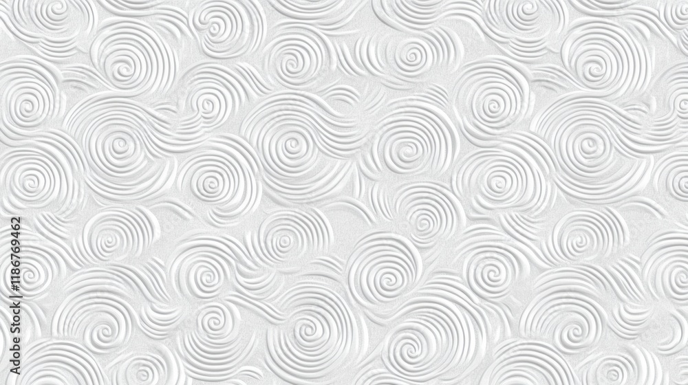 Abstract White Swirl Pattern Design for Modern Interior Themes Abstract White Swirl Pattern Design for Modern Interior Themes