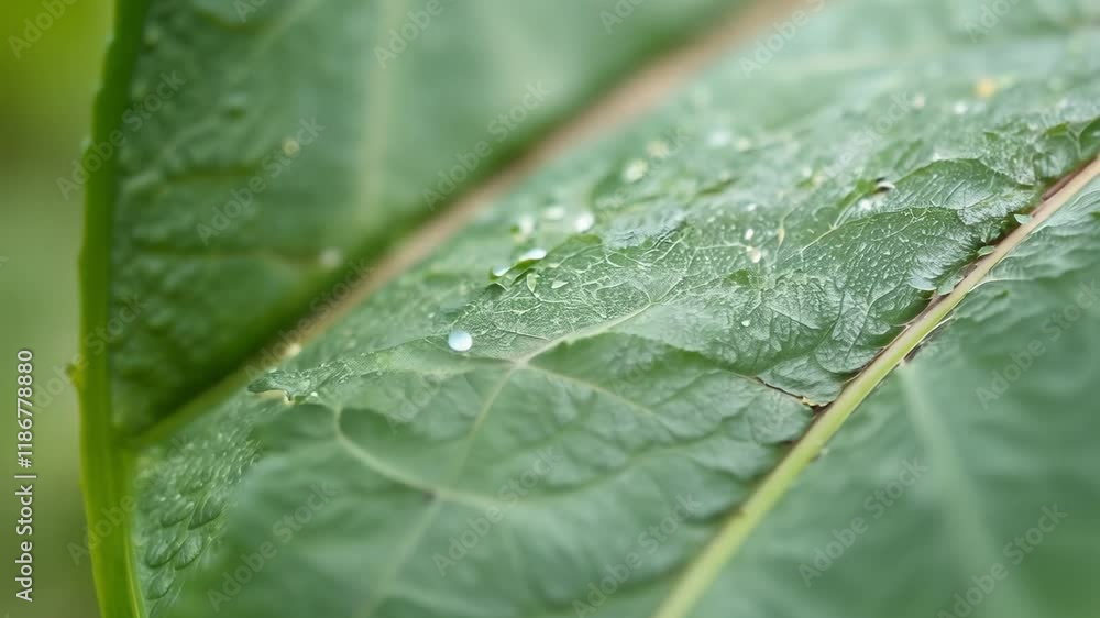 Macro static video of a leaf with multiple veins with diffused lighting, highlights the fine details of the veins Macro static video of a leaf with multiple veins with diffused lighting, highlights the fine details of the veins