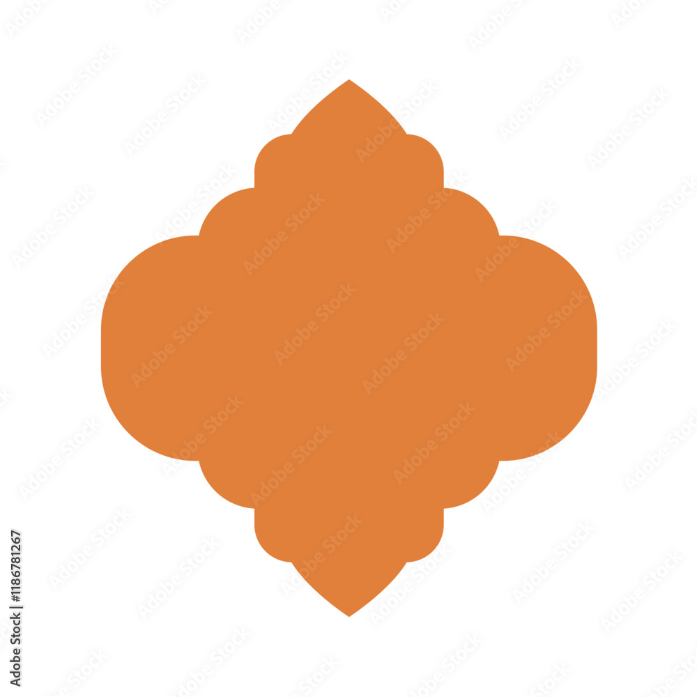 Ramadan frame shape. Islamic window and door icon. Vector Ramadan frame shape. Islamic window and door icon. Vector