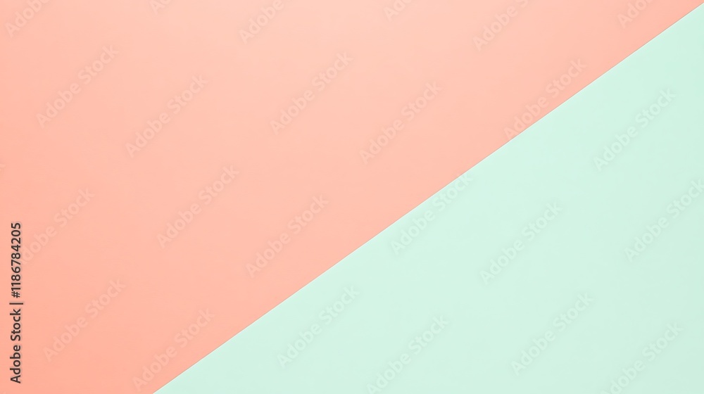 Abstract pastel peach and mint green background Abstract pastel peach and mint green background