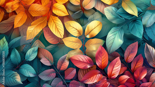 opulent leaves and a contemporary canvas wall frame	