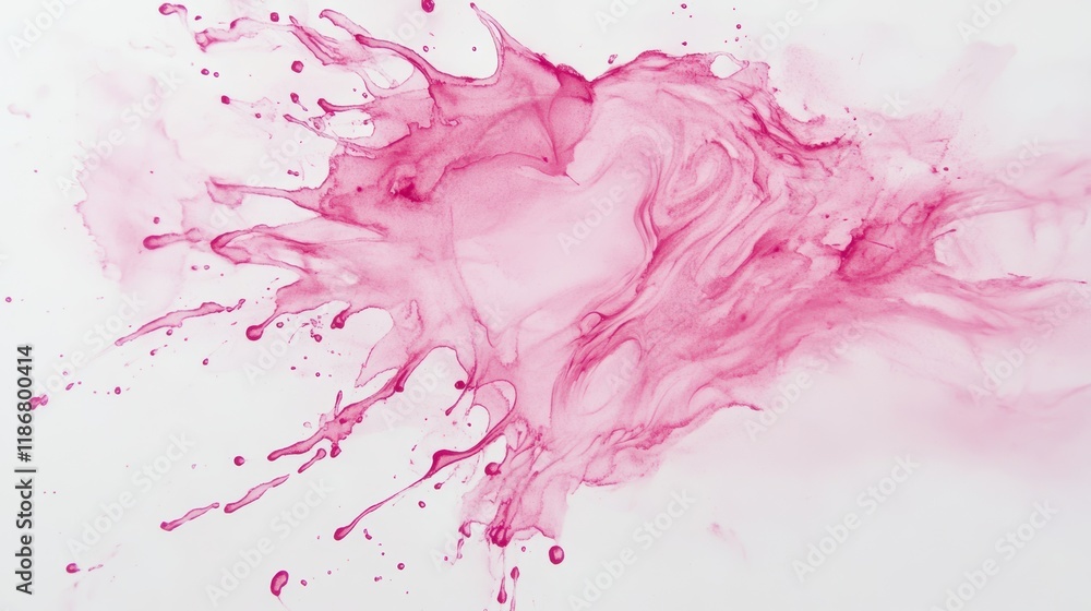 an abstract heart on a soft pink watercolor splash an abstract heart on a soft pink watercolor splash