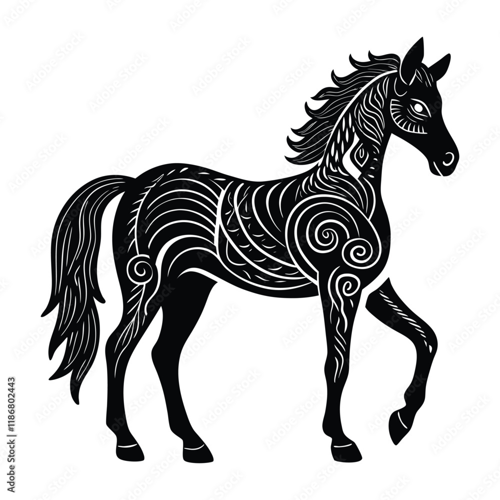 A zentangle horse is an intricate, hand-drawn design featuring detailed, flowing patterns and shapes, combining creativity and relaxation to form a majestic equine figure. A zentangle horse is an intricate, hand-drawn design featuring detailed, flowing patterns and shapes, combining creativity and relaxation to form a majestic equine figure.