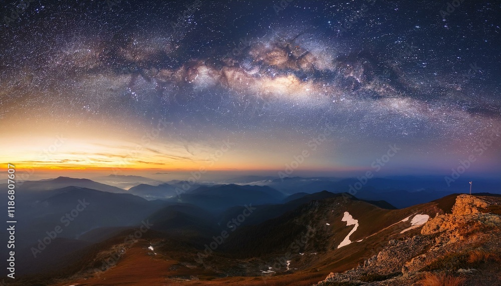 Night sky with beautiful galaxy milky way view Night sky with beautiful galaxy milky way view