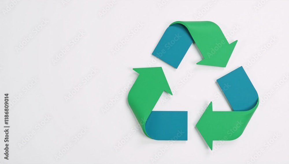 Vibrant visual representation of recycling symbol with arrows emphasizing eco-friendly message Sustainability Promotion Vibrant visual representation of recycling symbol with arrows emphasizing eco-friendly message Sustainability Promotion