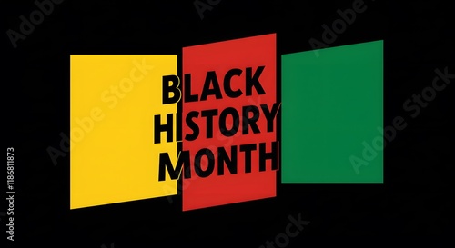 Black history month abstract geometric pattern design reflecting cultural pride identity diversity and heritage in vibrant creative modern afrocentric art for celebration awareness and decor photo