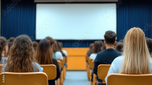 Wallpaper Mural A classroom with students sitting in chairs Torontodigital.ca
